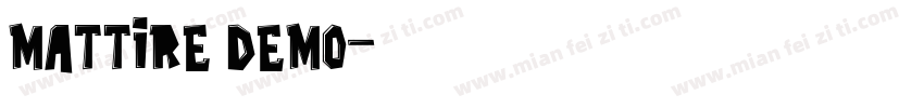 Mattire DEMO字体转换